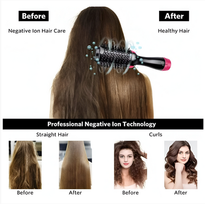 Cepillo Secador Alaciador De Cabello Acabado Profesional