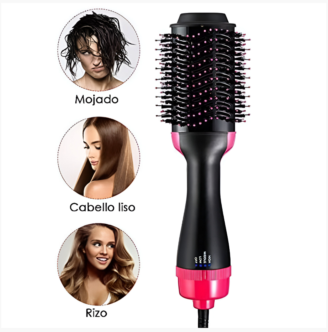 Cepillo Secador Alaciador De Cabello Acabado Profesional