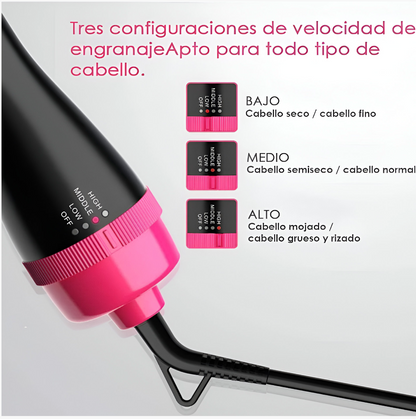 Cepillo Secador Alaciador De Cabello Acabado Profesional