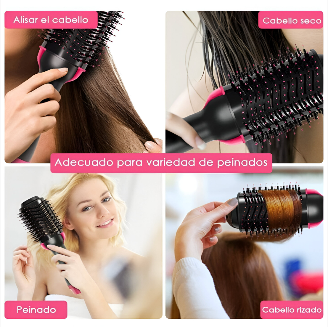 Cepillo Secador Alaciador De Cabello Acabado Profesional