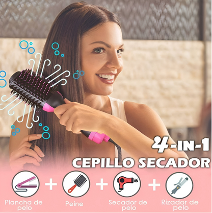 Cepillo Secador Alaciador De Cabello Acabado Profesional